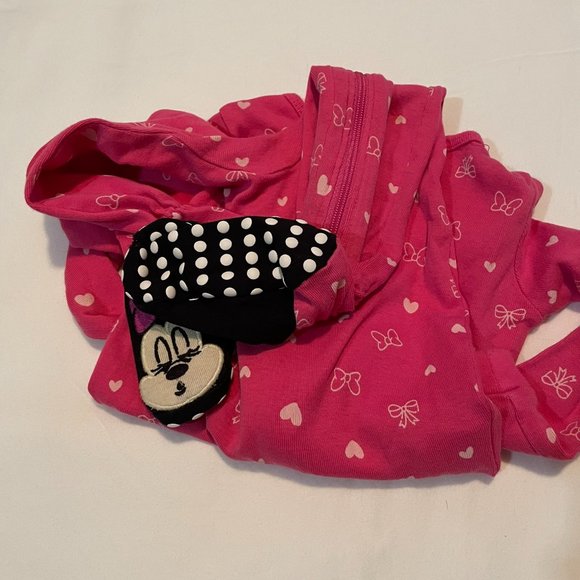 JOE FRESH 12-18m pink minnie mouse sleeper - Picture 3 of 4
